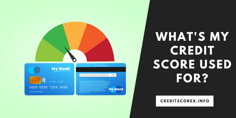 What's My Credit Score Used For?